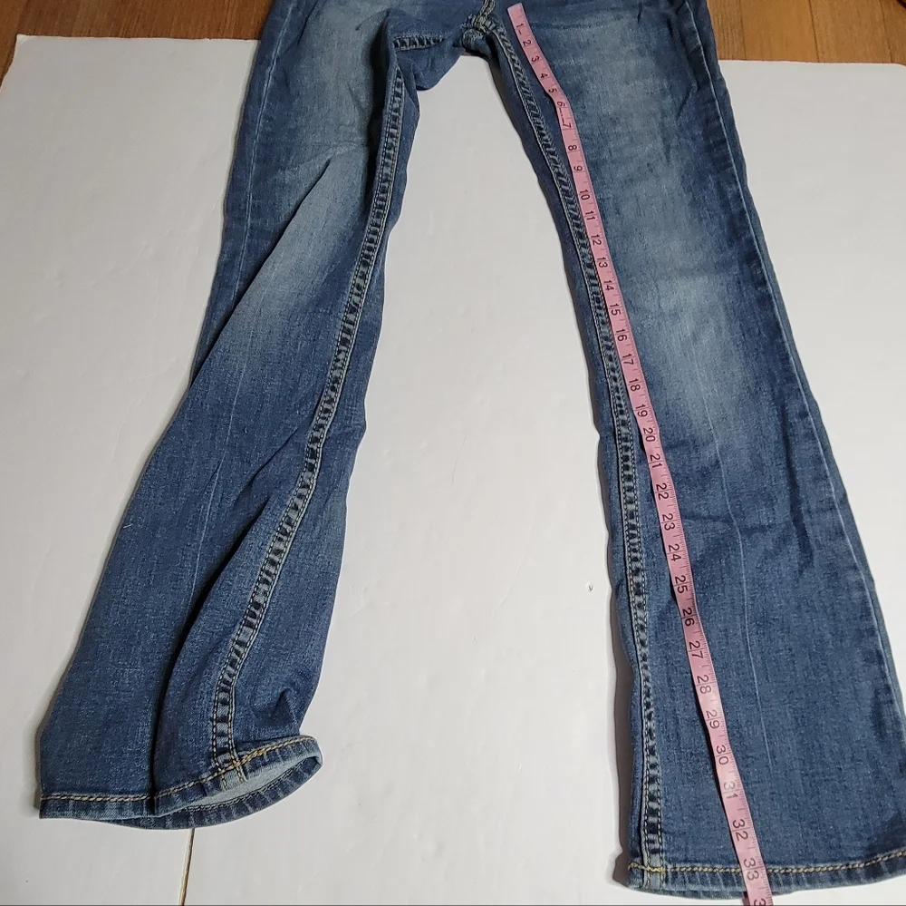 Shyanne Bootcut Jeans Size 28 Embellished Pocket Stretch Denim